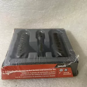 Snap-on Tools 3-pc Double-Ended Lug Sockets/Extension Set 17,19,21,22 - 203FLSM - Picture 1 of 5