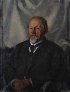 H. GERSTACKER (*1890), Älterer Herr, 1919, Öl Art Nouveau Porträt 1900-1924 - Bild 1 von 4