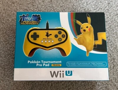 HORI Wii U Pokken Tournament Pro Pad Pikachu Edition Pokémon Controller NEW - Image 1 of 4