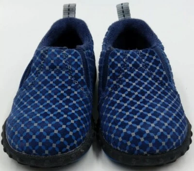 NEW! Baby/ Toddler MERRELL 'Jungle Mini Moc Blue, Grey LEATHER Shoes, Size 4 - Image 1 of 4