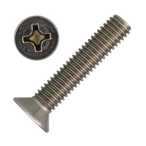 SCHRAUBE - SENKKOPF FLACH KREUZ - 5x30 - EDELSTAHL A4 - DIN965 - Bild 1 von 1