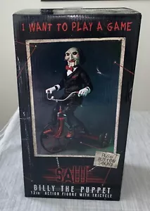 Figura de acción Saw Movie Billy the Puppet 12" con sonido de triciclo y botón pulsador nueva - Imagen 1 de 8