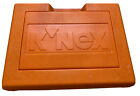 K'NEX Large Orange Hard Box Carrying Case with Miscellaneous Knex pieces Vintage