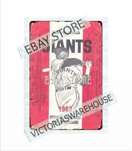 1963 baseballvs.  Candlestick Park metal tin - Picture 1 of 4