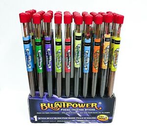 Blunt Power Long 17" Incense Sticks Air Freshener, 2 Hour Burn, 5-7ct YOU CHOOSE