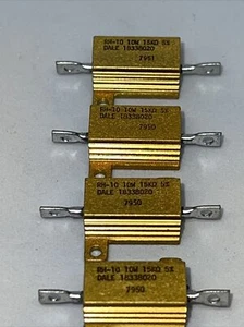 Dale RH-10 15,000 Ohm 10 Watt 3% Metal Power Resistor 10W New Lot of (4) - Picture 1 of 12