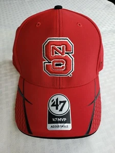 '47 Brand NC State University Wolfpack Red Adjustable MVP Hat - Picture 1 of 6