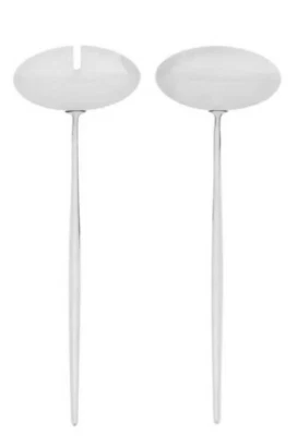 Juego de servir ensaladas Cutipol en acero inoxidable pulido 18/10 - extra ancho - nuevo en caja Foto 1 de 4