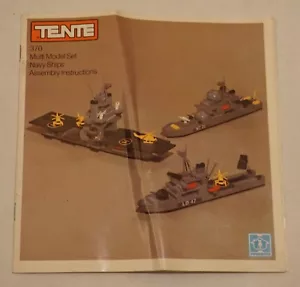 Hasbro TENTE 370 Multi Model Set Navy Ships Assembly Instructions - Imagen 1 de 3