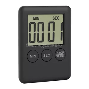 Großes LCD Display Küche Timer Countdown Up Uhr lauter Alarm - kein Akku - Bild 1 von 4