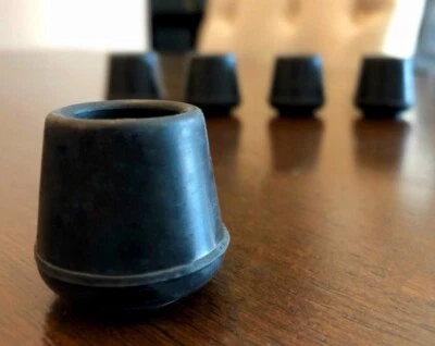 SGN Products: Pedal Steel Guitar (Black) 5/8 inch Rubber Leg Tips - 4 Pack - Image 1 of 2