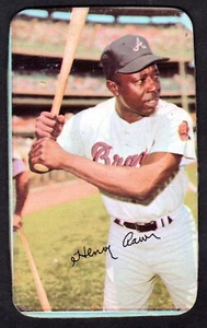 Topps Supers #44 1971 Hank Aaron Atlanta Braves en muy buena condición-excelente+ A - Imagen 1 de 2