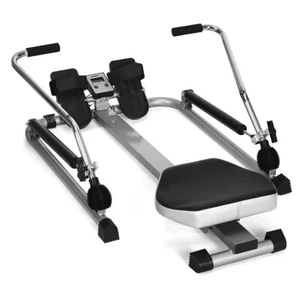 Exercise Rowing Machine Rower w/Adjustable Double Hydraulic Resistance Home Gym - Picture 1 of 10
