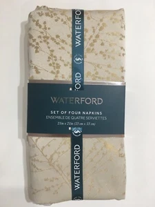 Set of 4 Waterford Dinner Napkins Holiday 21”x21” Christmas Chanukah NWT - Picture 1 of 9