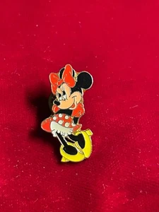 Minnie Mouse Standing Shy Flirty Polka Dot Dress Cloisonné Enamel Disney Pin - Picture 1 of 2