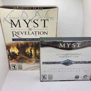 Myst: 10th Anniversary DVD Edition Riven Exile & Myst 4 Revelation (PC) 4 juegos - Imagen 1 de 14