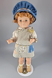 2001 Little Girls & Boyds Carlie Mae 15-inch Doll 4704 w/Stand - Picture 1 of 5