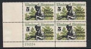 ALLY'S STAMPS US Plate Block Scott #1330 5c Davy Crockett [4] MNH [STK] - Picture 1 of 1