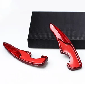 1Pair Red Carbon Fiber Car Steering Wheel Paddle Shifter Fit For Toyota GT86 New - Picture 1 of 8