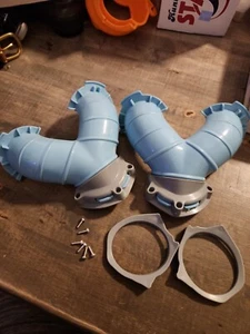 2 Octonauts Octopod 2010 Replacement Parts Support Arms Blue Y Shaped Slides - Picture 1 of 6