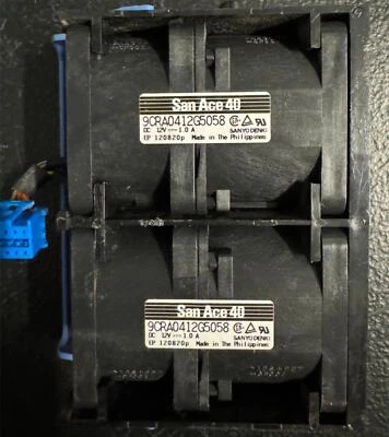 Sanyo Denki 9CRA0412G5058 San Ace 40 DC 12V 1.0A Dual Fans - Image 1 of 4