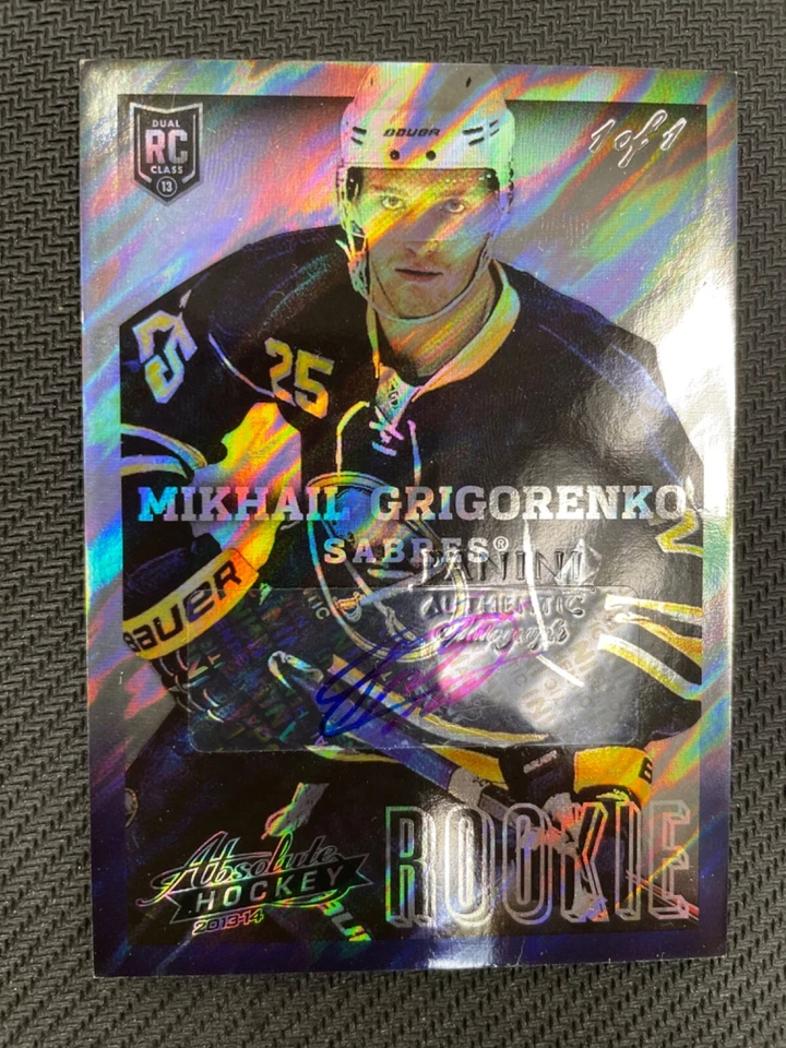 2013/14 Panini Boxing Day Mikhail Grigorenko Absolute Rookie Auto Lava Flow#1/1 - Image 1 of 1