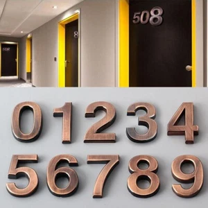 New Door Number Door Sign 3D Digit 50*35*6mm ABS Numeral Door Plaque Door Label - Picture 1 of 23