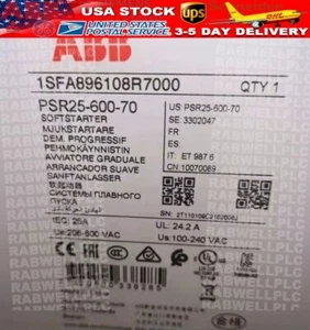 Arranque suave 25A ABB PSR25-600-70 1 pieza envío gratuito stock en EE. UU. nuevo sellado de fábrica - Imagen 1 de 5