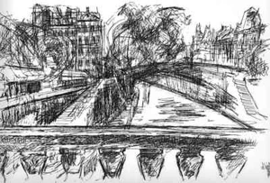 Die BRÜCKEN von PARIS - Les PONTS - Anton WATZL - Original Serigraphie 1967 - Picture 1 of 1
