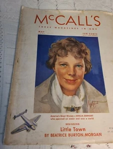 McCall's May 1937 Cover Amelia Earhart - Picture 1 of 12
