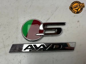 2017-2023 JAGUAR XE XF F-PACE CHROME EMBLEM BADGE "S AWD" OEM - Picture 1 of 3