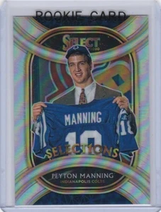 PEYTON MANNING Select DRAFT DAY SELECTION Silver Prizms Football Card COLTS MINT - Picture 1 of 2