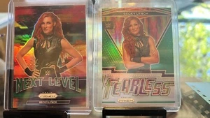 2022 Panini WWE Prizm FEARLESS GREEN PRIZM - BECKY LYNCH #25 + NEXT LEVEL PRIZM - Picture 1 of 3