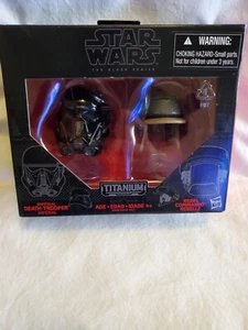 Star Wars Helmets 06 Death Trooper & Rebel Commando The Black Series Titanium - Picture 1 of 6