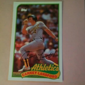 1989 Topps/LJN Baseball Talk - #103 Carney Lansford - Picture 1 of 2