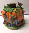 Partylite Harvest Pumpkin Tealight House Halloween Decor' Original Box Pre-owned