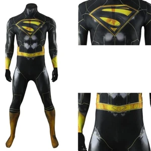 Superman V4 Jumpsuit Cosplay Bodysuit Cloak Costume Adult Kids Halloween Cos - Picture 1 of 18