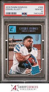 2016 PANINI DONRUSS #368 EZEKIEL ELLIOTT RC RATED ROOKIE PSA 10 F3718085-268