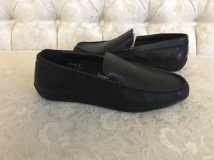 Spring Step Ceto-B Men’s Black Leather Loafers Size 40 - Picture 1 of 7