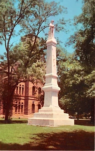 1960er? Konföderiertes Denkmal Greenville MS Postkarte - Bild 1 von 2