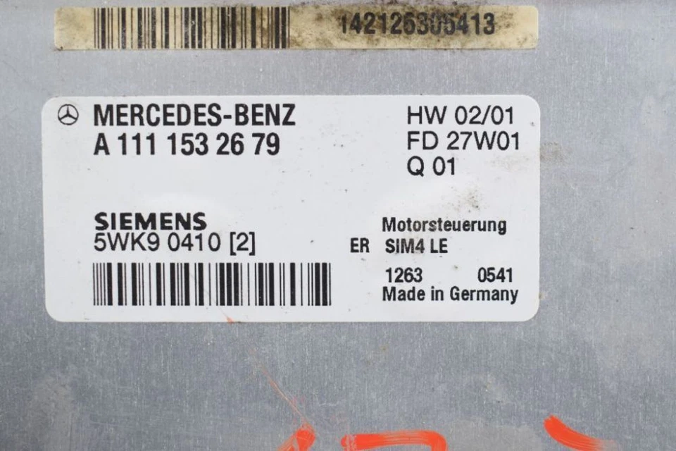 Mercedes-Benz Coupé CL203 2035450508 Centralina Motore Unità Controllo Motore - Immagine 1 di 1