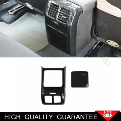 Cubierta del panel de ventilación de salida de aire trasero de fibra de carbono 2* para Volkswagen Golf MK6 10-2013 Foto 1 de 4