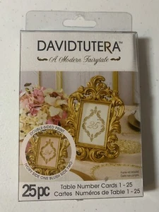 David Tutera 25 pc Wedding Reception Table Number Cards ~ Ivory & Blush - Picture 1 of 2