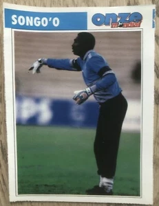 Fiche Onze Mondial Jacques Songo´o Août 1990 Cameroun Toulon OM Rookie Rare - Imagen 1 de 4