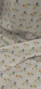 Multicoloured Rainbow Zebra 100% Cotton Fabric 45'' PRICE PER METER - Picture 1 of 2