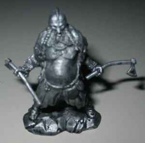 Zinn Wikinger Figur - Krieger mit mit Axt Sammelfigur - Bild 1 von 4