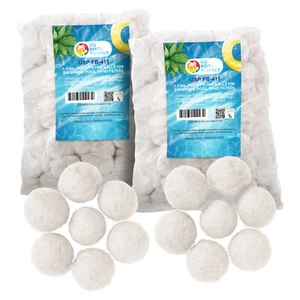 3 lbs Pool Filter Balls, Fiber Filtration Media for Swimming Pool Sand Filters - Picture 1 of 5