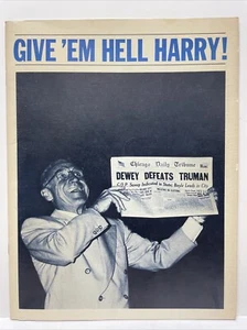 Give 'Em Hell Harry Vintage 1975 Presidente Truman Play Program - James Whitemore - Imagen 1 de 3