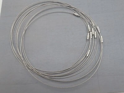 46cm Kette Halsreif Choker Drehverschluss silbergrau 1-200 Stück SB 1125 - Bild 1 von 2