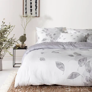 Cinderella Baumwoll-Satin Bettwäsche Carly grey 100% Baumwolle 135 x 200 cm - Bild 1 von 3